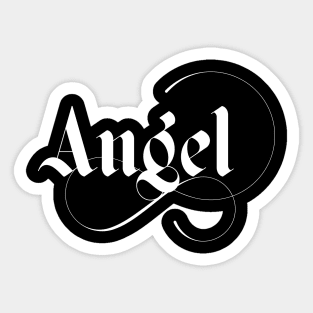 Angel gothic logo Sticker